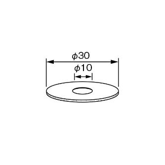 柳瀬（株） ミニディスク用フェルトディスク フェルトディスク DF-30W 30mm