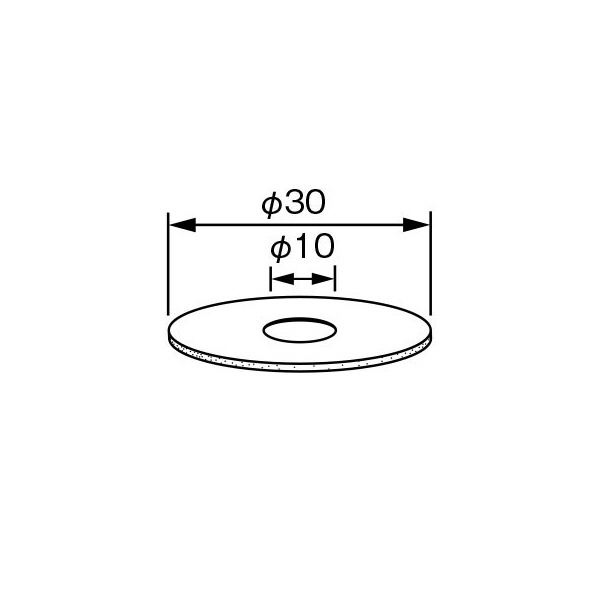 柳瀬（株） ミニディスク用フェルトディスク フェルトディスク DF-30W 30mm