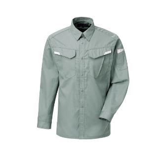 日新被服（株） 長袖シャツ 5124-01 長袖シャツ 5124-01-BIG ｱｰｽｸﾞﾘﾝ