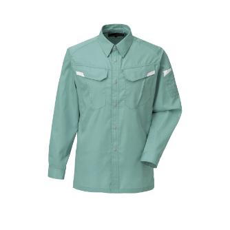 日新被服（株） 長袖シャツ 5124-48 長袖シャツ 5124-48-4L ﾗｲﾄｸﾞﾘﾝ