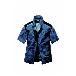 日新被服（株） 半袖ブルゾン TR3351-314 半袖ブルゾン TR3351-314-3L ﾄﾞｯﾄﾌﾞﾙｰｸﾞﾚｰ