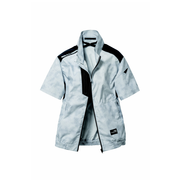 日新被服（株） 半袖ブルゾン TR3351-404 半袖ブルゾン TR3351-404-3L ﾄﾞｯﾄｼﾙﾊﾞｰ