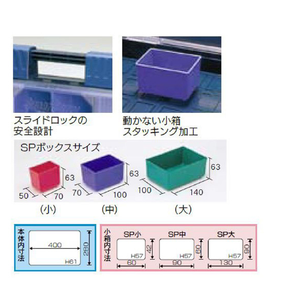 （株）リングスター ミスターパーツケース SP ミスターパーツケース SP-4000 ﾌﾞﾙｰｸﾘｱｰ