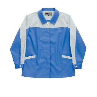 日新被服（株） スモック 5307-92 スモック 5307-92-5L ﾗｲﾄﾌﾞﾙｰXｼﾙﾊﾞｰ