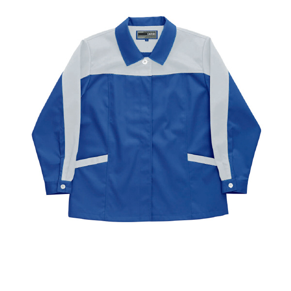 日新被服（株） スモック 5307-94 スモック 5307-94-5L ﾌﾞﾙｰXｼﾙﾊﾞｰ