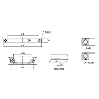 ＴＨＫ（株） クロスローラーリング RA11008 クロスローラーリング RA11008CUUC0