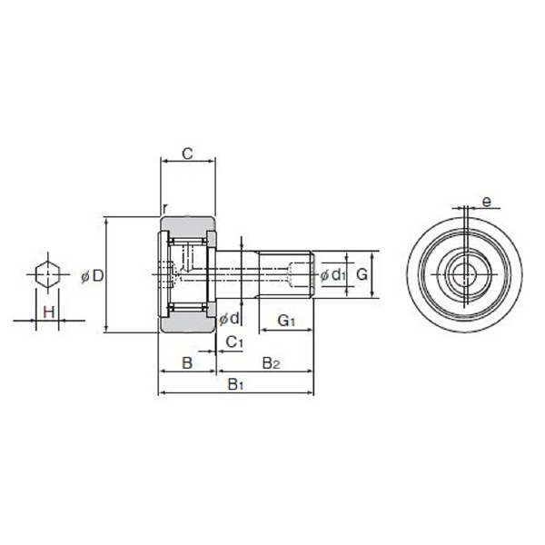 ＴＨＫ（株） カムフォロア CFH カムフォロア CFH10-1MUU-A