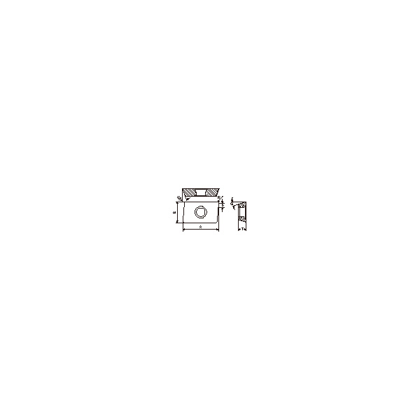 オーエスジー（株） WALTER ポジティブエンドミルストレートシャンクタイプ ポジティブミル F4042-08 20XSS20 X3