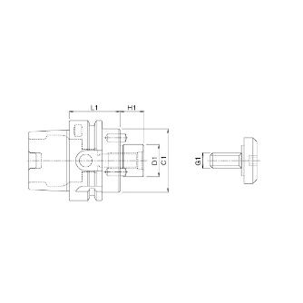 オーエスジー（株） WALTER F2038Cフロントピース用アーバ ミーリングアーバー HSK63A-FMOA25.4-50