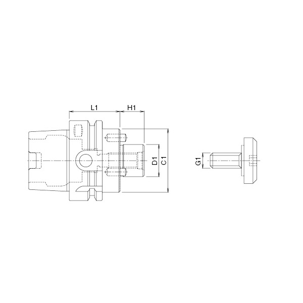 オーエスジー（株） WALTER F2038Cフロントピース用アーバ ミーリングアーバー HSK63A-FMOA25.4-50