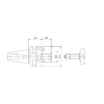 オーエスジー（株） WALTER F2038Cフロントピース用アーバ ミーリングアーバー BT30-FMOA25.4-29