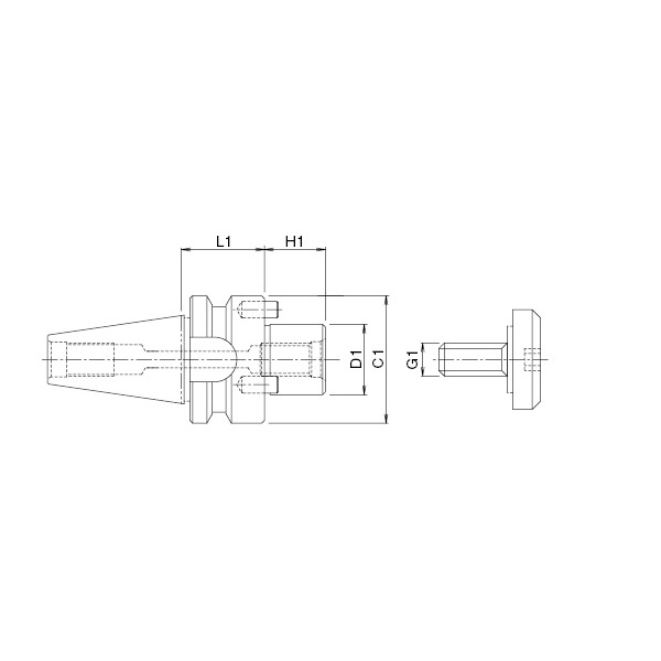 オーエスジー（株） WALTER F2038Cフロントピース用アーバ ミーリングアーバー BT30-FMOA25.4-29