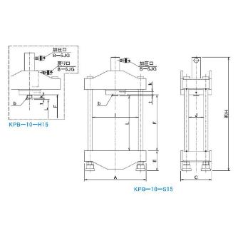 （株）大阪ジャッキ製作所 ショッププレス KPB ショッププレス KPB-10