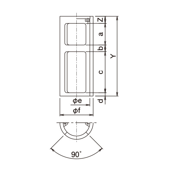 （株）大阪ジャッキ製作所 EC形用アタッチメント ラムチェアー EC-RC ＥＣ形用アタッチメント　ラムチェアー EC-RC30