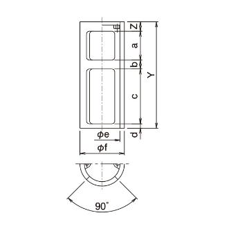 （株）大阪ジャッキ製作所 EC形用アタッチメント ラムチェアー EC-RC ＥＣ形用アタッチメント　ラムチェアー EC-RC200