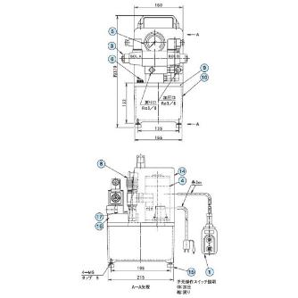 （株）大阪ジャッキ製作所 NEX形小形電動油圧ポンプ NEX ＮＥＸ形小形電動油圧ポンプ NEX-2D