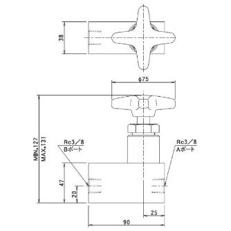 （株）大阪ジャッキ製作所 チェック付ストップバルブ OCSV チェック付ストップバルブ OCSV-6A