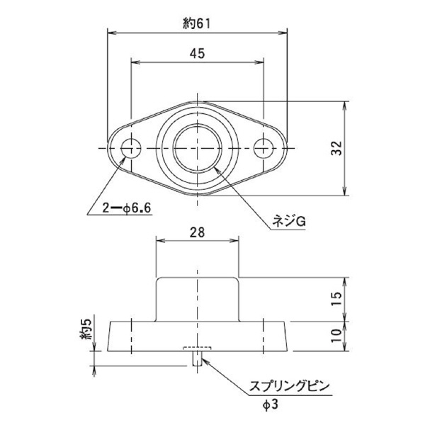 （株）大阪ジャッキ製作所 コバン形ゲージスタンド KGS コバン形ゲージスタンド KGS-08