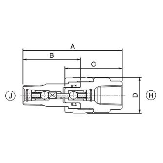 （株）大阪ジャッキ製作所 B形カップラ B Ｂ形カップラ B-9SJ