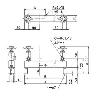 （株）大阪ジャッキ製作所 分流器 DS 分流器 DS6-3-V1
