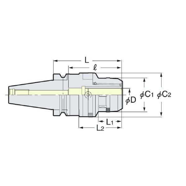 （株）日研工作所 ゼロフィット型ミーリングチャック BT-CZF ゼロフィット型ミーリングチャック BT30-CZF25-100