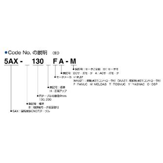 （株）日研工作所 傾斜CNC円テーブル 5AX 傾斜ＣＮＣ円テーブル 5AX-130FA