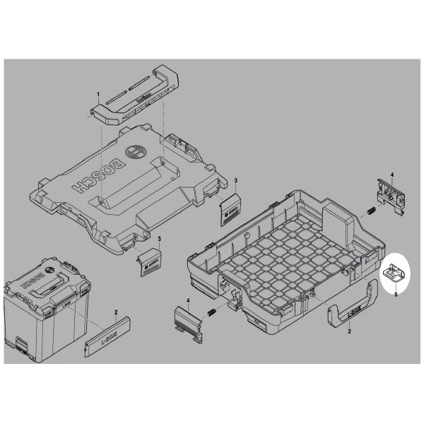 ボッシュ（株） L－BOX－スペアパーツ スタッキング 1600A0192D