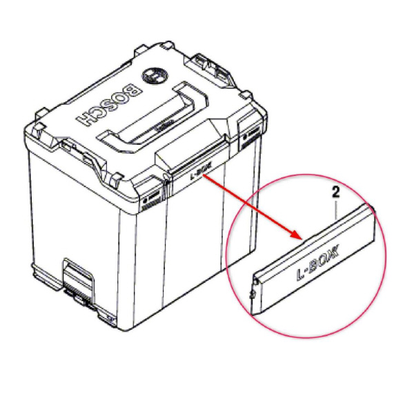 ボッシュ（株） L－BOX－スペアパーツ フロントハンドル 1600A0192F