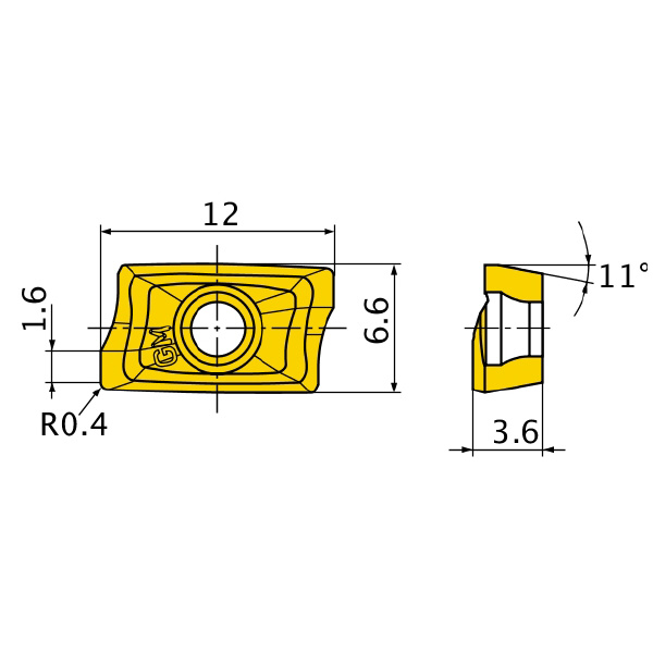 三菱マテリアル（株） カッタチップ AOGT カッタチップ（超硬） AOGT123604PEFR-GM TF15