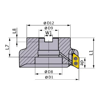 三菱マテリアル（株） カッタ 多機能用(アーバタイプ) AXD カッタ　多機能用（アーバタイプ） AXD7000-050A03RA