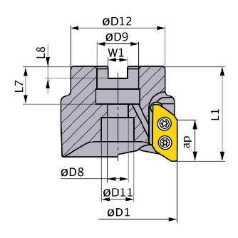 三菱マテリアル（株） カッタ 多機能用(アーバタイプ) AXD カッタ　多機能用（アーバタイプ） AXD7000-050A03RA