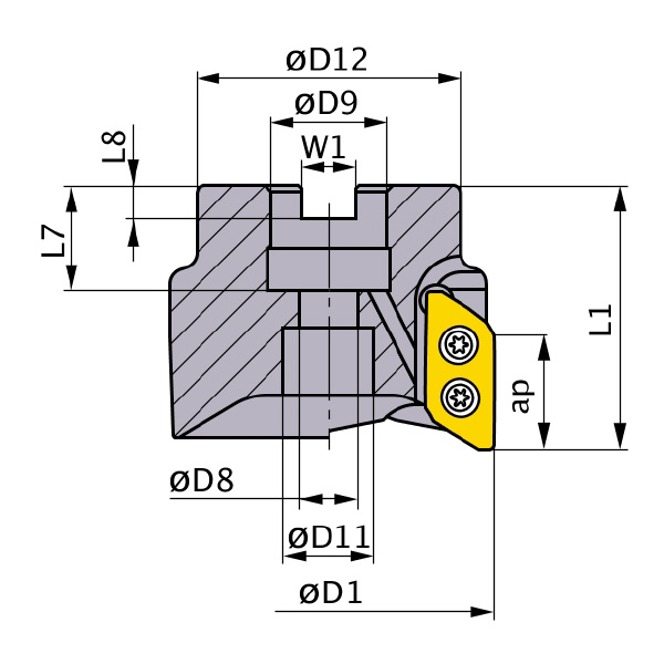 三菱マテリアル（株） カッタ 多機能用(アーバタイプ) AXD カッタ　多機能用（アーバタイプ） AXD7000-050A03RA