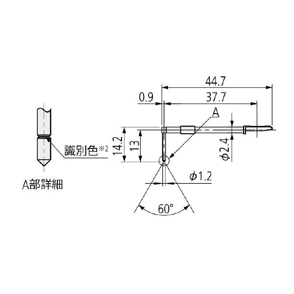 （株）ミツトヨ 粗さ測定機 付属品 12AAC735 粗さ測定機　付属品 12AAC735/ﾌｶﾐｿﾞ10ﾖｳｽﾀｲﾗｽ/ｾﾝﾀﾝ60