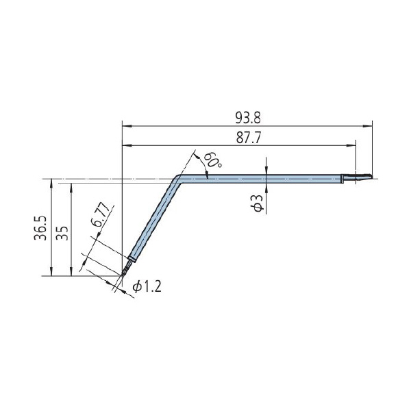 （株）ミツトヨ 粗さ測定機 付属品 12AAE912 粗さ測定機　付属品 12AAE912/ﾊﾒﾝﾖｳｽﾀｲﾗｽ(2ﾊﾞｲ)