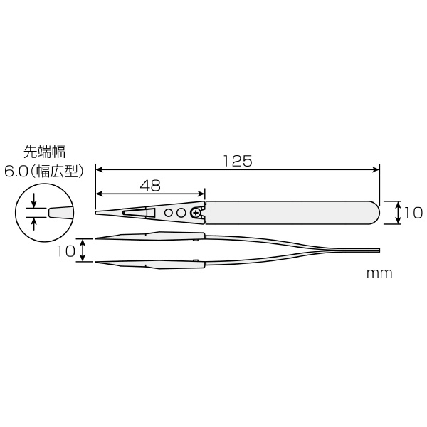 ホーザン株式会社 ESDソフトチップピンセット ＥＳＤソフトチップピンセット P-645-J