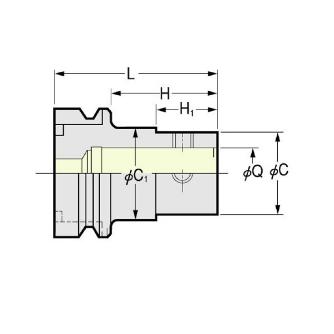 （株）日研工作所 ボーリング用ベースホルダ NC-Q ボーリング用ベースホルダ NC5-100-Q16-125