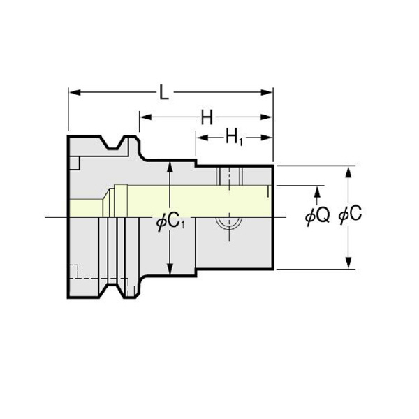 （株）日研工作所 ボーリング用ベースホルダ NC-Q ボーリング用ベースホルダ NC5-100-Q26-170