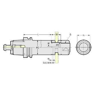 （株）日研工作所 サイドカッタアーバ NC-SCA サイドカッタアーバ NC5-100-SCA31.75-95
