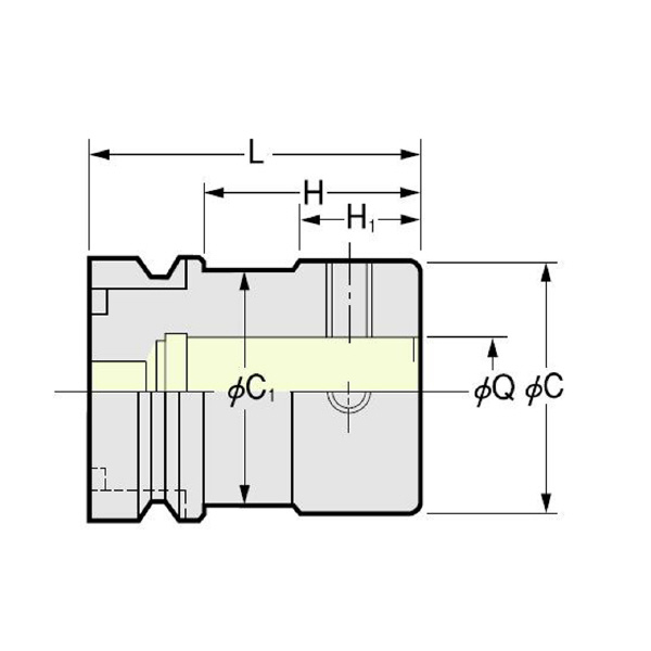 （株）日研工作所 ボーリング用ベースホルダ NC-Q ボーリング用ベースホルダ NC5-46-Q26-40