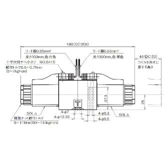 ダイキン工業（株） 電磁操作弁 KSO-G02-8CA 電磁操作弁 KSO-G02-8CA-30-L