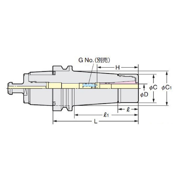 （株）日研工作所 VCホルダ NC-VC ＶＣホルダ NC5-63-VC6-120