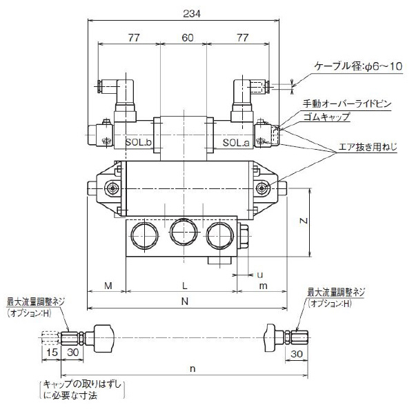 ダイキン工業（株） 電磁比例切換弁 MEV 電磁比例切換弁 MEV12BLFF6A25-T3H