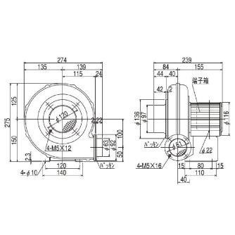 ＳＤＧ（株） 電動送風機 EC 電動送風機 EC-63T-R313