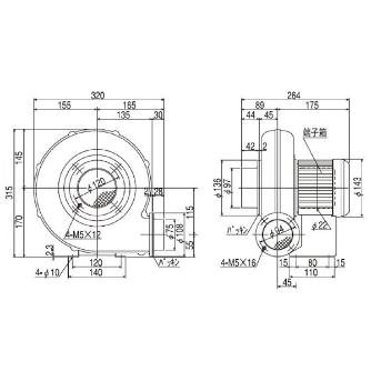 ＳＤＧ（株） 電動送風機 EC 電動送風機 EC-75T-R313