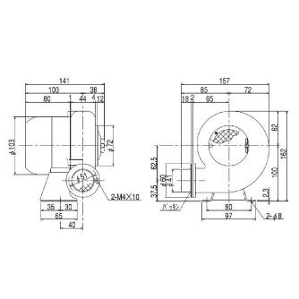 ＳＤＧ（株） 電動送風機 SF 電動送風機 SF-38-L3A3