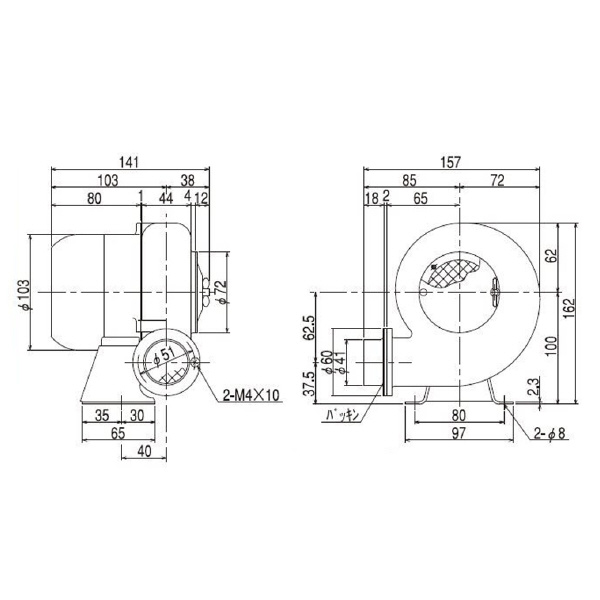 ＳＤＧ（株） 電動送風機 SF 電動送風機 SF-38-L3A3