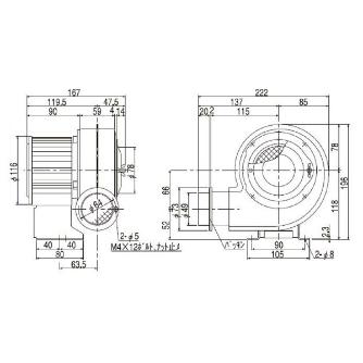 ＳＤＧ（株） 電動送風機 SF 電動送風機 SF-55S-L3A3