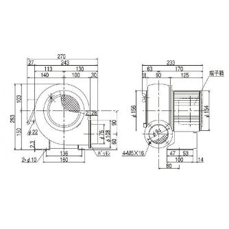 ＳＤＧ（株） 電動送風機 SF 電動送風機 SF-75-R3A3