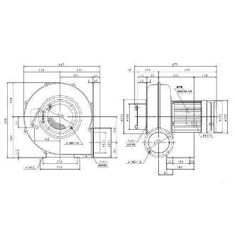 ＳＤＧ（株） 安全増防爆型電動送風機 ME-EM 安全増防爆型電動送風機 ME-EM-125M2-R313