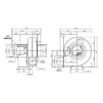 ＳＤＧ（株） 安全増防爆型電動送風機 ME-EP 安全増防爆型電動送風機 ME-EP-100T-L313